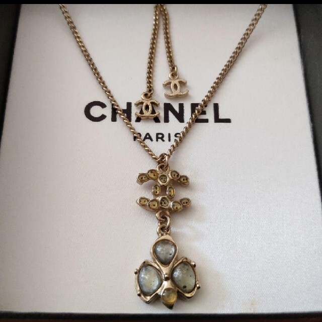 852☆　素敵♡　CHANEL　シャネル　ココマーク　ネックレス　ビジュー