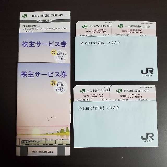 JR東日本（4割引）株主優待割引券4枚 株主サービス券付