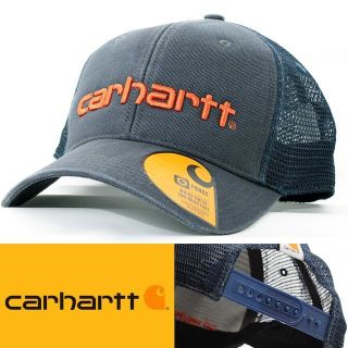 カーハート(carhartt)のメッシュキャップ 帽子 カーハート ネイビー系 101195-BSTN USA(キャップ)