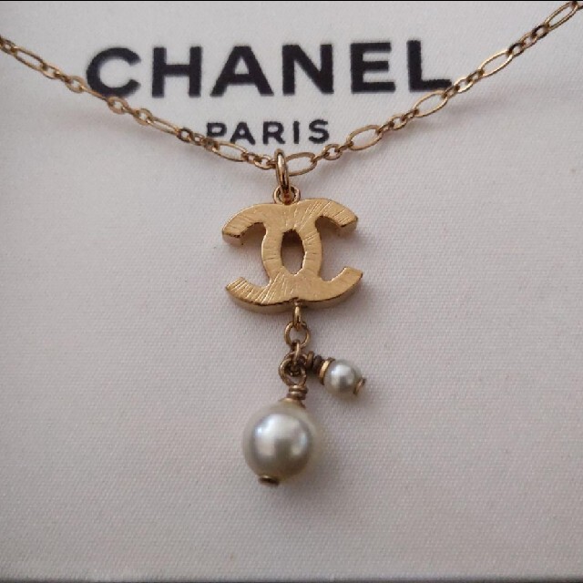 CHANEL(シャネル)のCHANEL　ネックレス　ヴィンテージ　ココマーク　パール レディースのアクセサリー(ネックレス)の商品写真