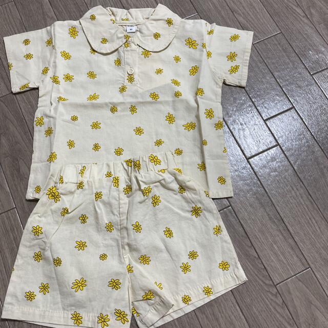 petit main(プティマイン)の韓国服 セットアップ　花柄 キッズ/ベビー/マタニティのベビー服(~85cm)(Ｔシャツ)の商品写真