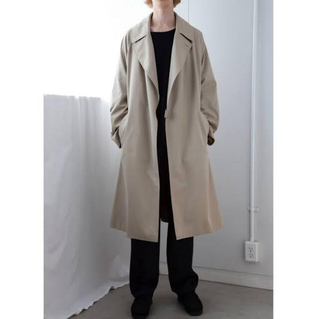 20aw美品COMOLI コットンギャバ Tielocken Coat カシミヤ