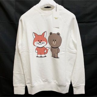 メゾンキツネ(MAISON KITSUNE')のメゾンキツネ ラインフレンズ ビッグ プリント スウェット トレーナー LINE(スウェット)