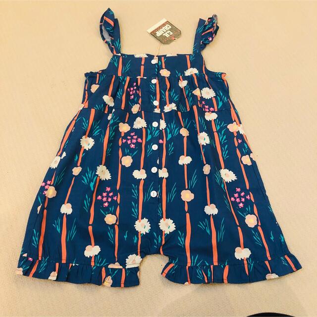 130cm  女の子花柄オールインワン　新品 キッズ/ベビー/マタニティのキッズ服女の子用(90cm~)(ワンピース)の商品写真