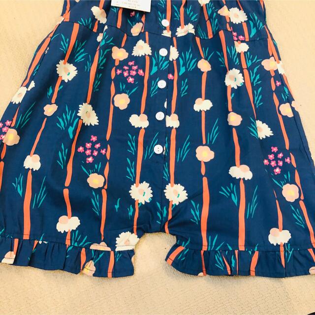 130cm  女の子花柄オールインワン　新品 キッズ/ベビー/マタニティのキッズ服女の子用(90cm~)(ワンピース)の商品写真