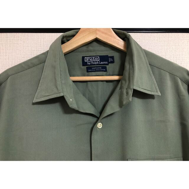 POLO RALPH LAUREN(ポロラルフローレン)のjun様専用2枚セット90s ポロ ラルフローレン オープンカラー 開襟 シャツ メンズのトップス(シャツ)の商品写真