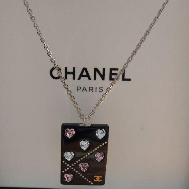 CHANEL(シャネル)のCHANEL　ネックレス　ヴィンテージ　ハートストーン　ココマーク レディースのアクセサリー(ネックレス)の商品写真