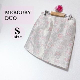 マーキュリーデュオ(MERCURYDUO)のS【MERCURYDUO】ミニスカート タイトスカート 総花柄タイト リメイク(ミニスカート)