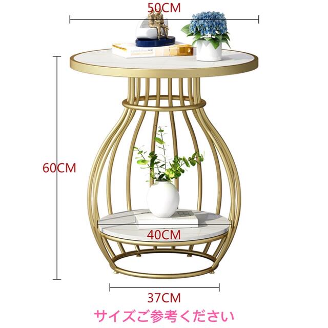 人造大理石ソファサイドシェルフ 寝室用テーブル コーヒーテーブル サイドテーブル