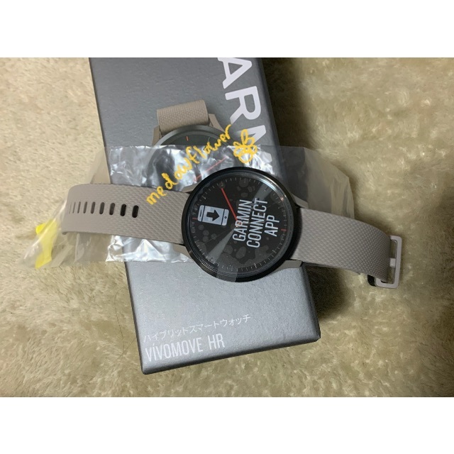 サンドストーンサイズ[New]Garmin vivomove HR