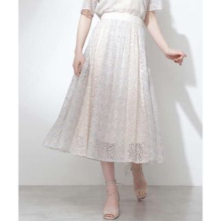 ジルスチュアート(JILLSTUART)のJILLSTUART 新品 ボタニカルレーススカート4(ひざ丈スカート)