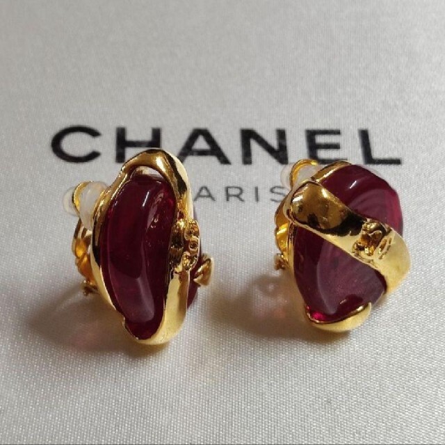 代引可】 CHANEL - CHANEL イヤリング ヴィンテージ グリポア ココ