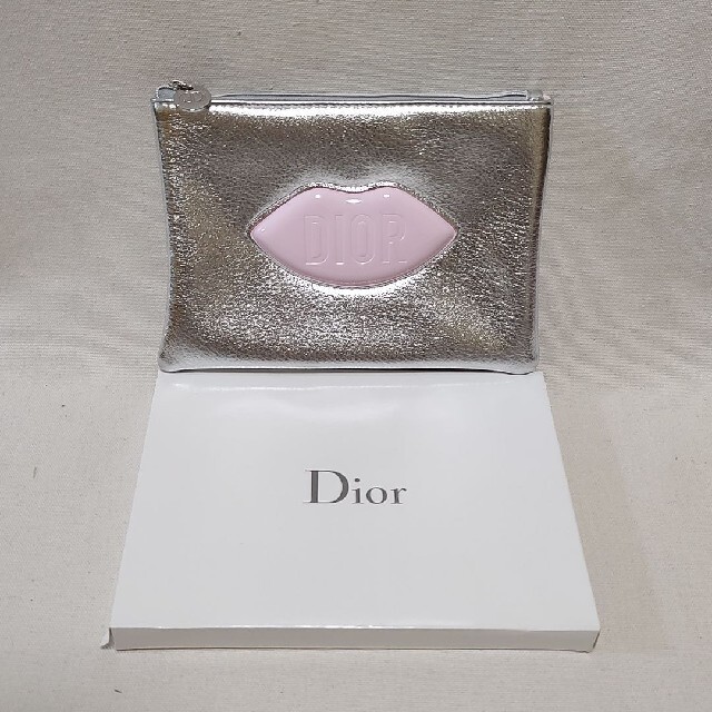 ディオール Dior ノベルティ ポーチ シルバー リップ ポーチ | www