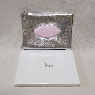 クリスチャンディオール(Christian Dior)のDior ノベルティ ポーチ シルバー リップ(ポーチ)