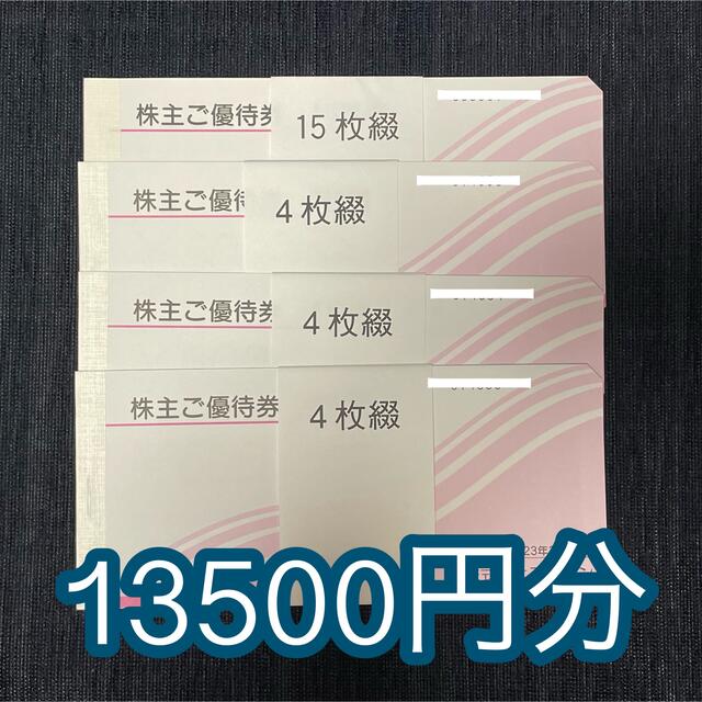 アルペン 株主優待券 13500円分 日本に 4500円引き www