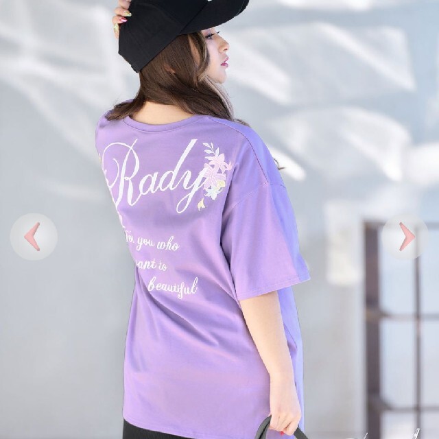 Rady フラワーバックロゴTシャツ