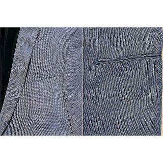 ZARA MAN テクスチャー入り生地スーツ 46/36 ライトブルー