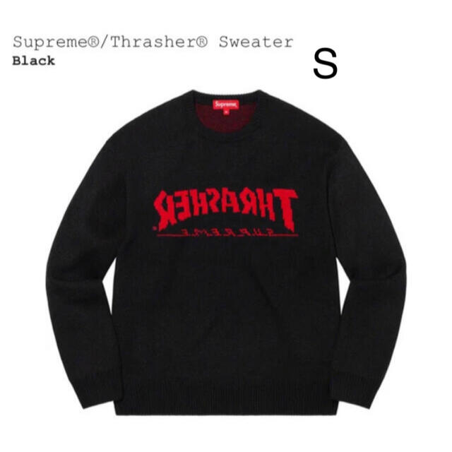 Supreme(シュプリーム)のSupreme / Thrasher® Sweater "Black" メンズのトップス(ニット/セーター)の商品写真