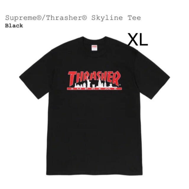 Supreme(シュプリーム)のSupreme / Thrasher® Skyline Tee "Black" メンズのトップス(Tシャツ/カットソー(半袖/袖なし))の商品写真