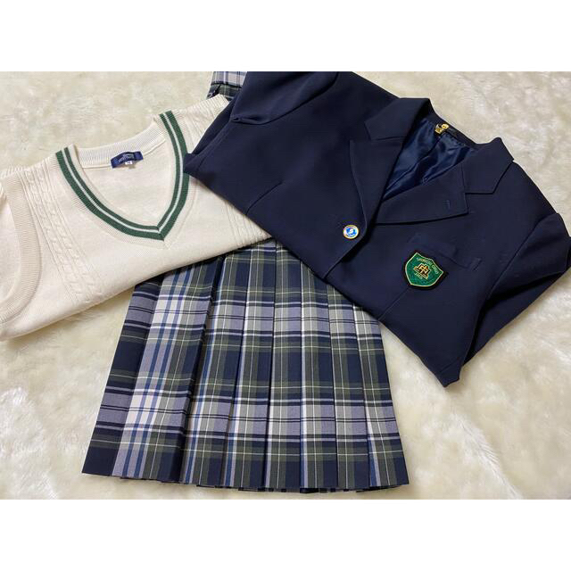 【美品】カンコー学生服 ブレザー ベスト トンボ 制服 3点セット 5