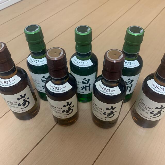 山崎4本 白州3本 ミニボトル ウイスキー 180ml 完璧 8060円 xn ...