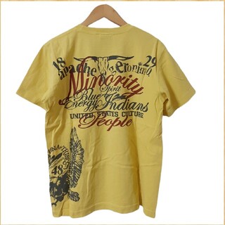geronimo ジェロニモ Tシャツ S イエロー インディアン USA(Tシャツ/カットソー(半袖/袖なし))