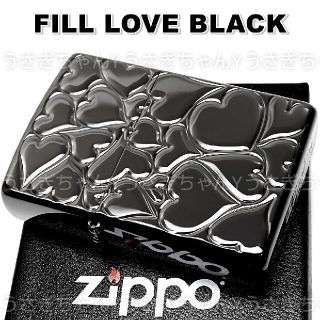 ジッポー(ZIPPO)のzippo☆FILL LOVE☆Black☆ジッポ ライター(その他)