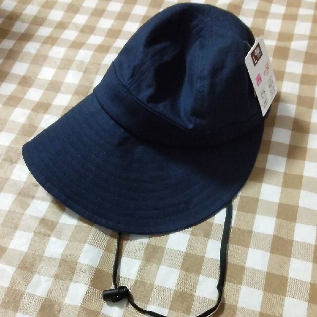 AEON(イオン)の専用あごひも付きUVハット　ネイビー レディースの帽子(その他)の商品写真