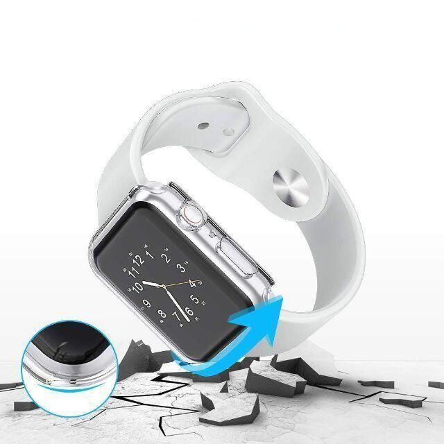 □Apple Watch カバー ケース 側面保護 バンド セット可 メンズの時計(ラバーベルト)の商品写真