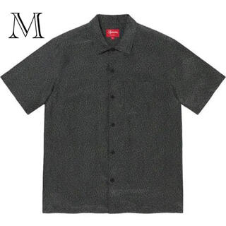 シュプリーム(Supreme)のSupreme leopard silk s/s shirt charcoal(シャツ)