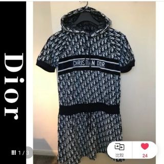 Christian Dior】21SSコレクション シルク ドレス ブラック