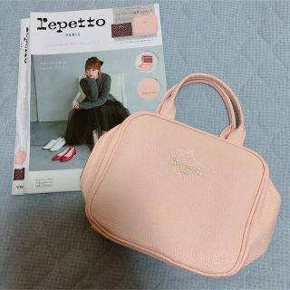 レペット(repetto)のrepetto ピンク レザー調マルチポーチ ミニバッグ(ポーチ)