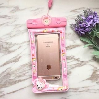 スマホ防水ケース  シェリーメイ  ネックストラップ付き アウトドア プール 海(モバイルケース/カバー)