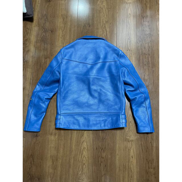666 - 極美品 666 ライダース サイドベルト ブルー 38の通販 by