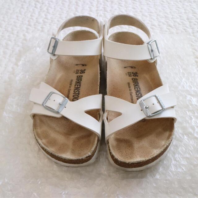 BIRKENSTOCK(ビルケンシュトック)のビルケンシュトック RIO ホワイト サンダル　23.0 36 リオ　23 レディースの靴/シューズ(サンダル)の商品写真