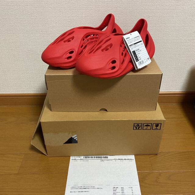 新品　adidas YZY FOAM RUNNER vermilion 26.5