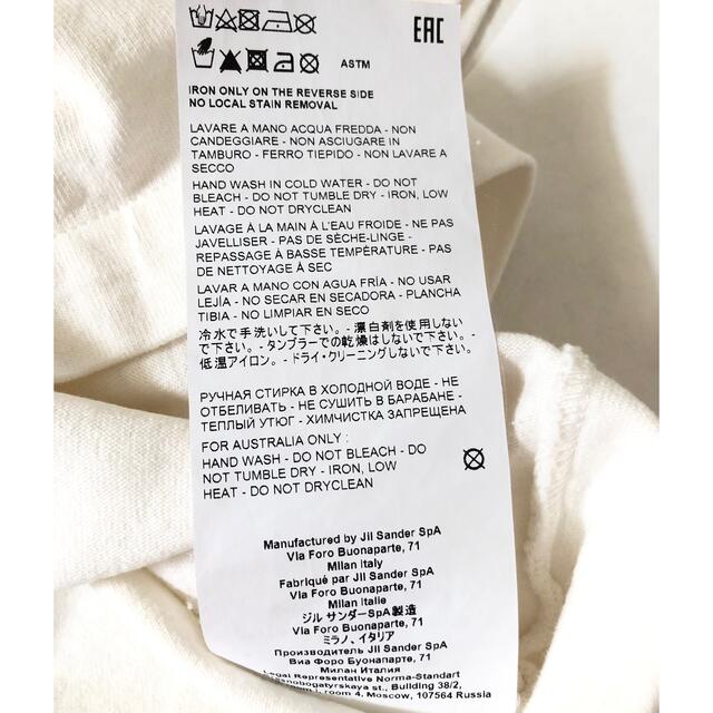 Jil Sander(ジルサンダー)の専用　本物　Jilsander ジルサンダー  ロゴ　Tシャツ　XS レディースのトップス(Tシャツ(半袖/袖なし))の商品写真