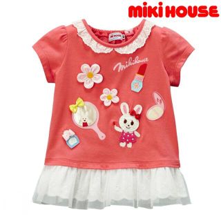 ミキハウス(mikihouse)のミキハウス MIKI HOUSE 半袖　女の子　80サイズ(Ｔシャツ)