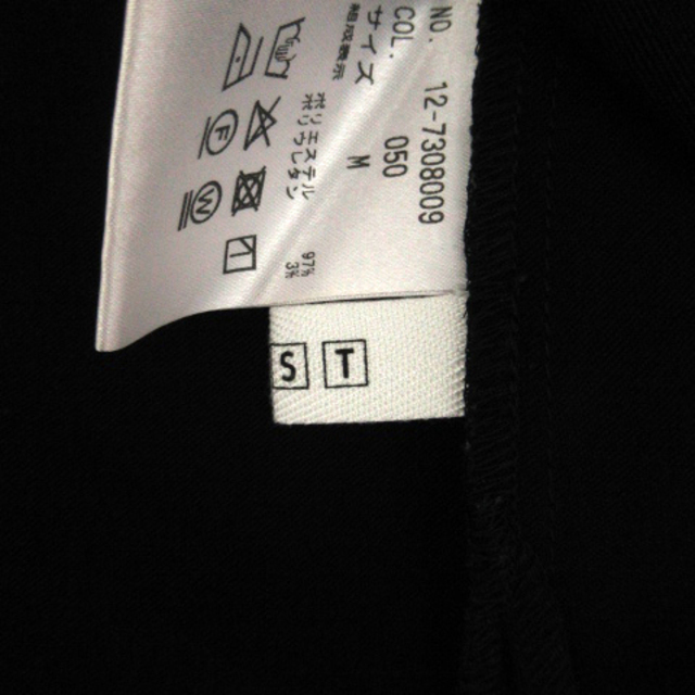 PLST(プラステ)のプラステ PLST カットソー 半袖 ラウンドネック フレアスリーブ M 黒 レディースのトップス(カットソー(半袖/袖なし))の商品写真