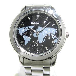 アニエスベー(agnes b.)のアニエスベー 腕時計 - V33J-0010 黒(腕時計)