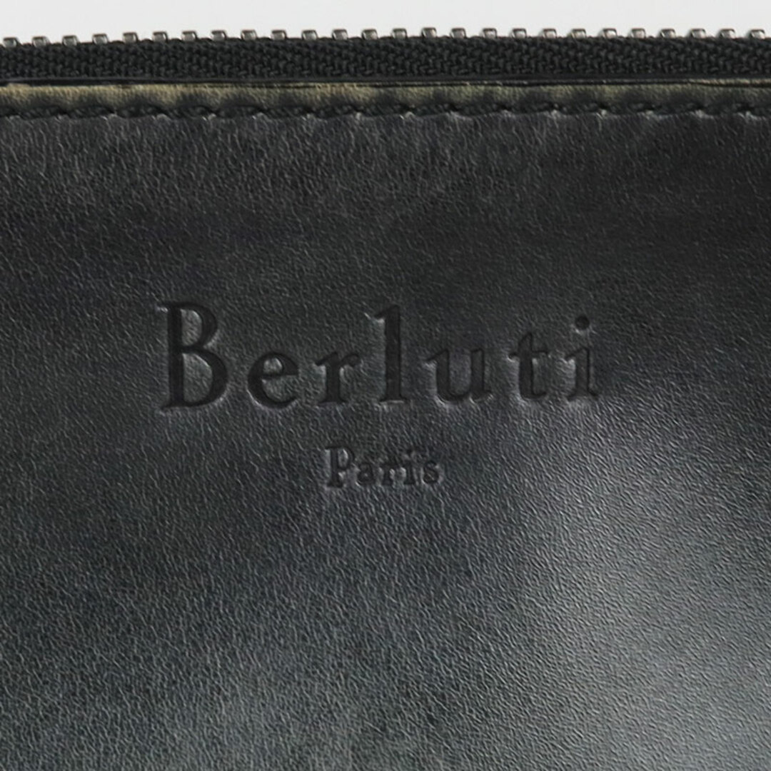 ベルルッティ Berluti ニノXL パティーヌ クラッチバッグ グリーン レザー メンズ クラッチバッグ