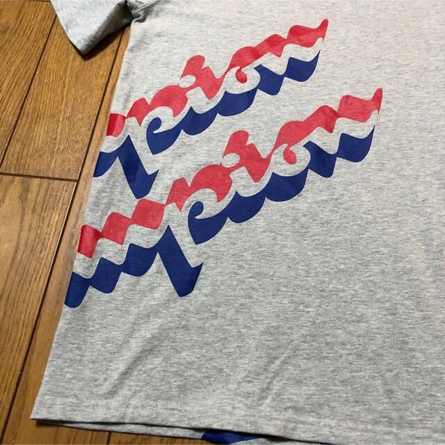 Champion(チャンピオン)のダボッと2XLサイズ！チャンピオン古着半袖Tシャツ グレー ラバープリント メンズのトップス(Tシャツ/カットソー(半袖/袖なし))の商品写真