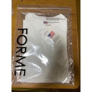 マザー(mother)の【値下げ】新品定価　FORME  フォルム　コットンTシャツ   ホワイト(Tシャツ(半袖/袖なし))