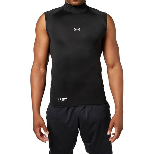 UNDER ARMOUR(アンダーアーマー)のアンダーアーマー スリーブレス モック 1358641-001 SM メンズのトップス(Tシャツ/カットソー(半袖/袖なし))の商品写真