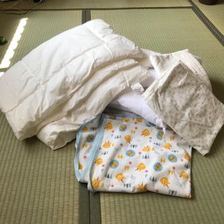 美品◎ 保育園お昼寝布団セット　こだわって買いました(ベビー布団)