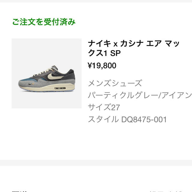 KASINA × NIKE AIR MAX 1 27cm