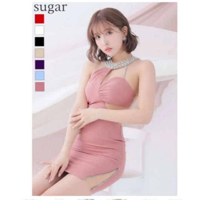 AngelR(エンジェルアール)のエンジェルアール　ドレス　sugar限定カラー　キャバドレス　ビジュー　ピンク レディースのフォーマル/ドレス(ナイトドレス)の商品写真
