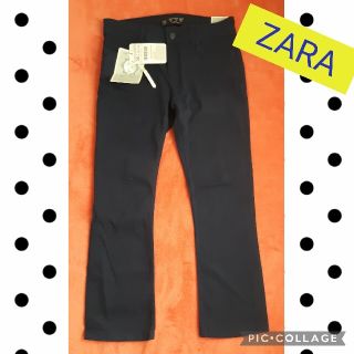 ザラ(ZARA)のZARA レディース ザラ パンツ ネイビー 紺 スキニー クロップド 新品(クロップドパンツ)