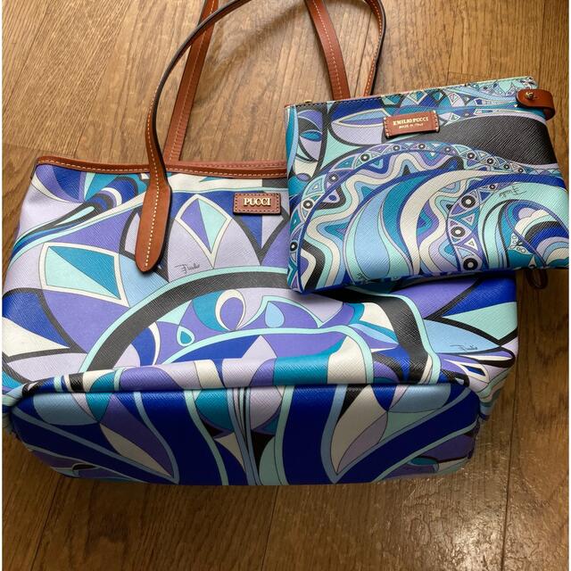 EMILIO PUCCI(エミリオプッチ)の美品　エミリオプッチトートバッグとポーチ レディースのバッグ(トートバッグ)の商品写真