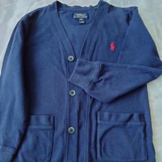 ポロラルフローレン(POLO RALPH LAUREN)の紺　ポロラルフローレン　ポロシャツ　生地　カーディガン　140(カーディガン)